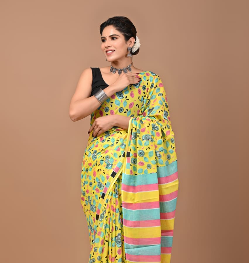 Quirky Mul Cotton Saree
