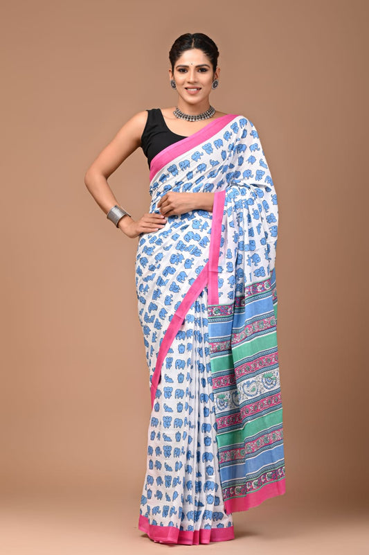 Quirky Mul Cotton Saree