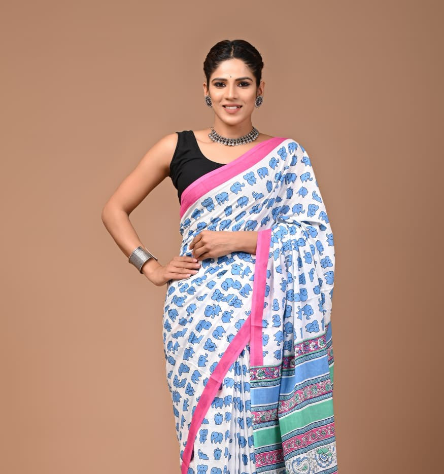 Quirky Mul Cotton Saree