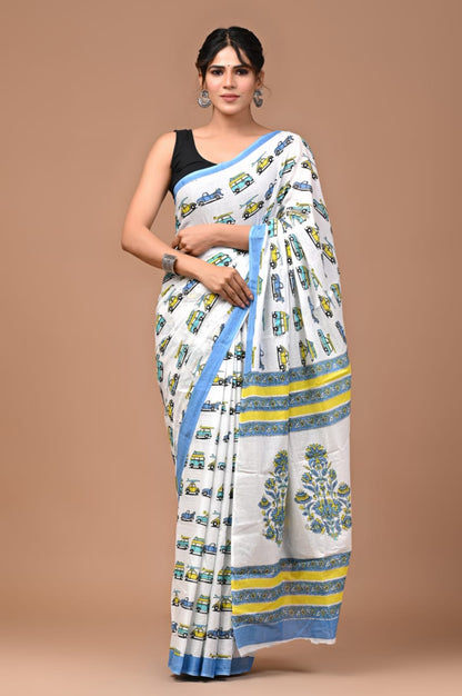 Quirky Mul Cotton Saree