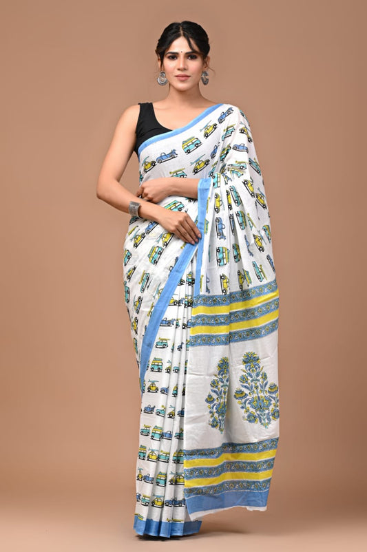 Quirky Mul Cotton Saree