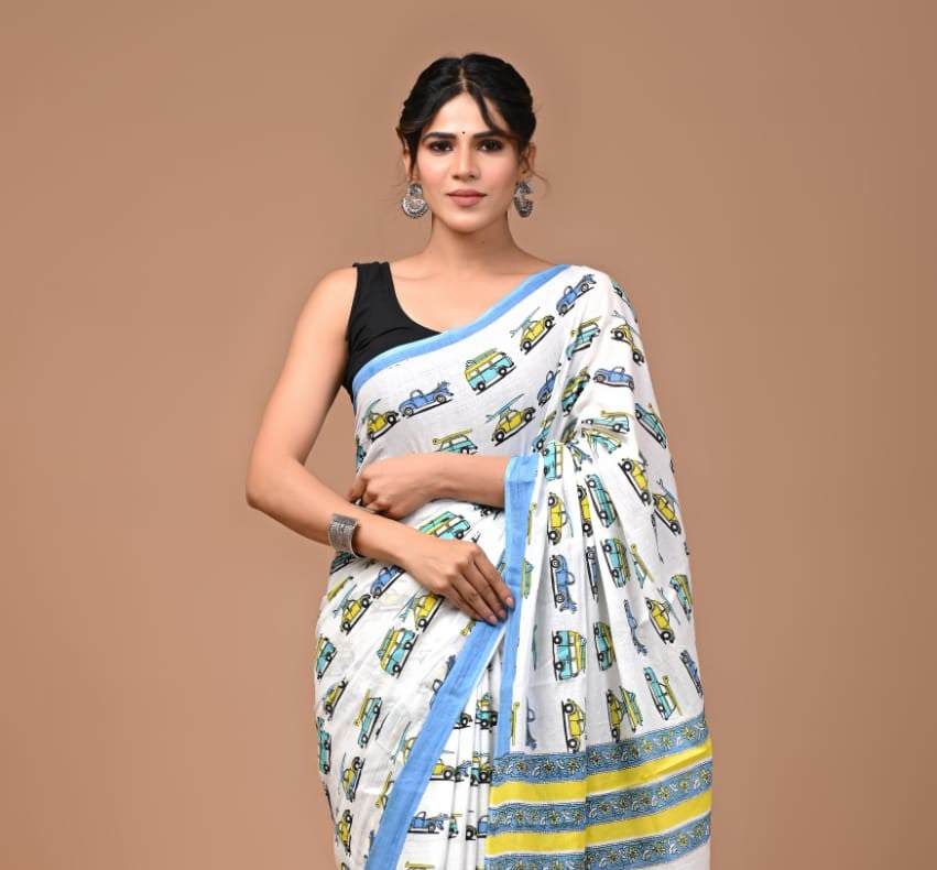 Quirky Mul Cotton Saree