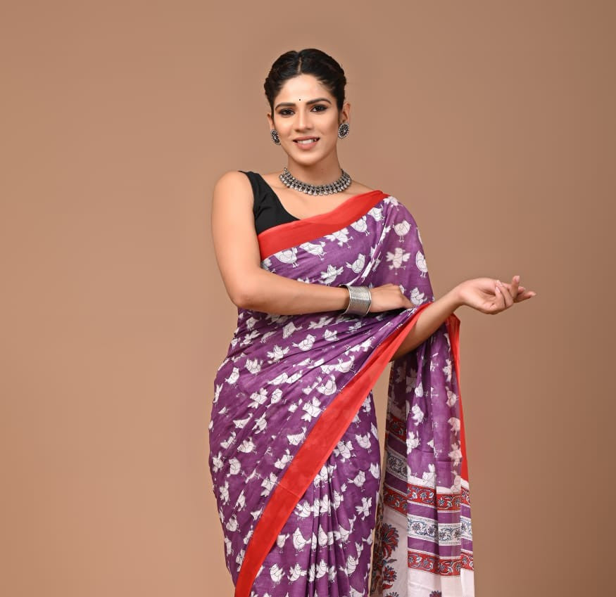 Quirky Mul Cotton Saree