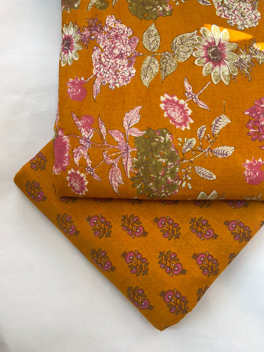 Pure Raw Unstitched Cotton Fabric – Soft, Breathable & Versatile