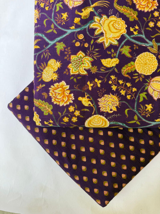 Pure Raw Unstitched Cotton Fabric – Soft, Breathable & Versatile