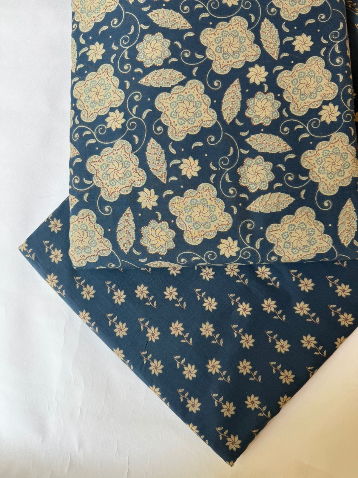 Pure Raw Unstitched Cotton Fabric – Soft, Breathable & Versatile