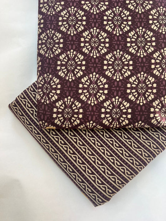 Pure Raw Unstitched Cotton Fabric – Soft, Breathable & Versatile