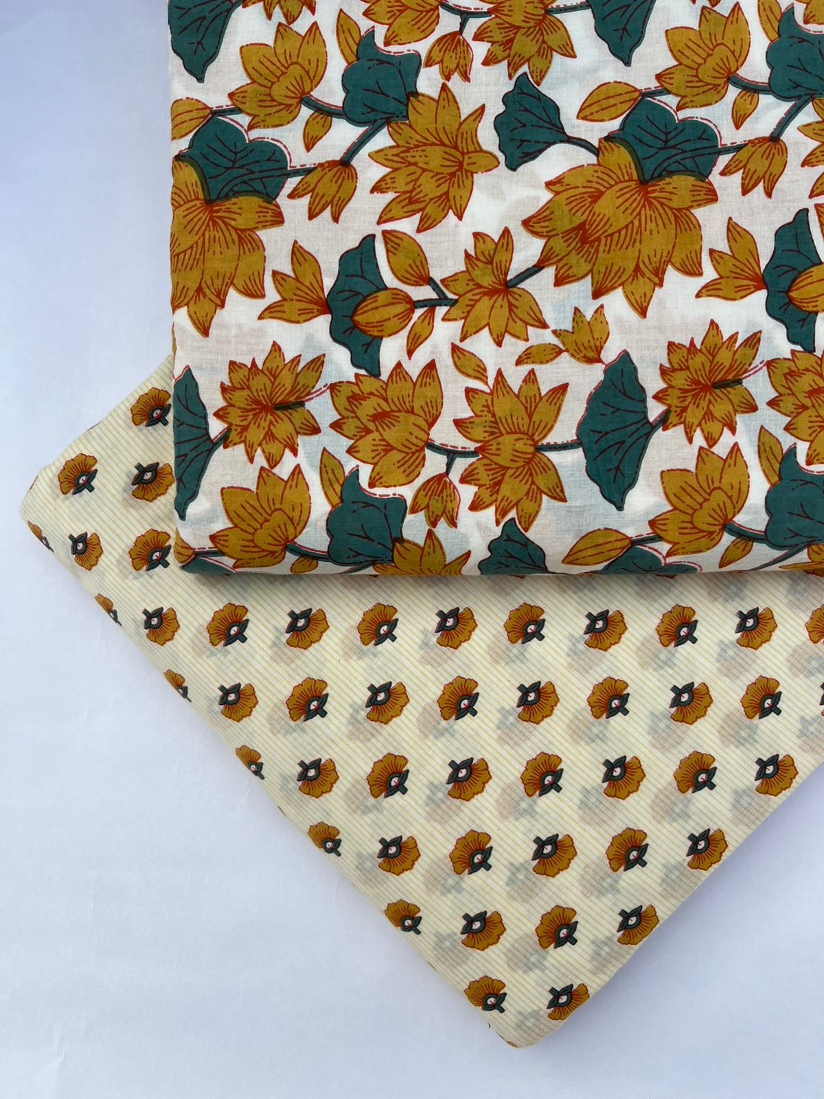 Pure Raw Unstitched Cotton Fabric – Soft, Breathable & Versatile