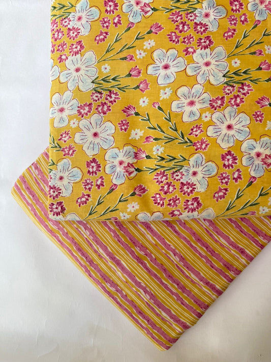 Pure Raw Unstitched Cotton Fabric – Soft, Breathable & Versatile