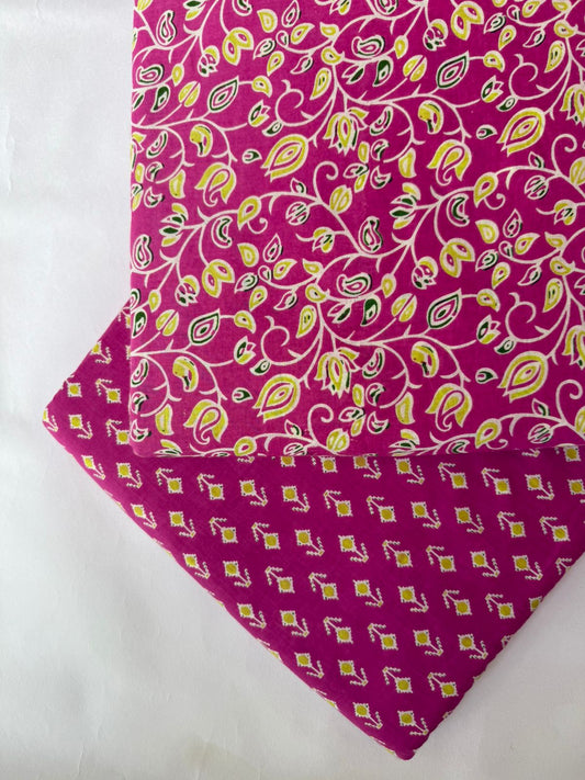 Pure Raw Unstitched Cotton Fabric – Soft, Breathable & Versatile