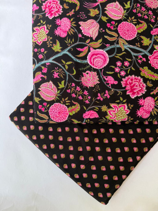 Pure Raw Unstitched Cotton Fabric – Soft, Breathable & Versatile